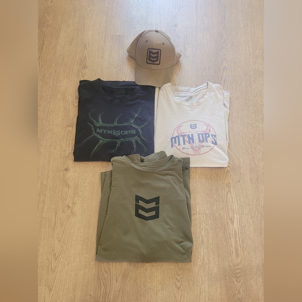 Mens MTN Ops Shirt/Hat Bundle Large
